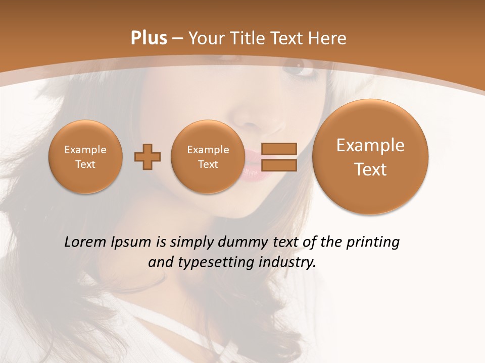 Star Attractive Female PowerPoint Template