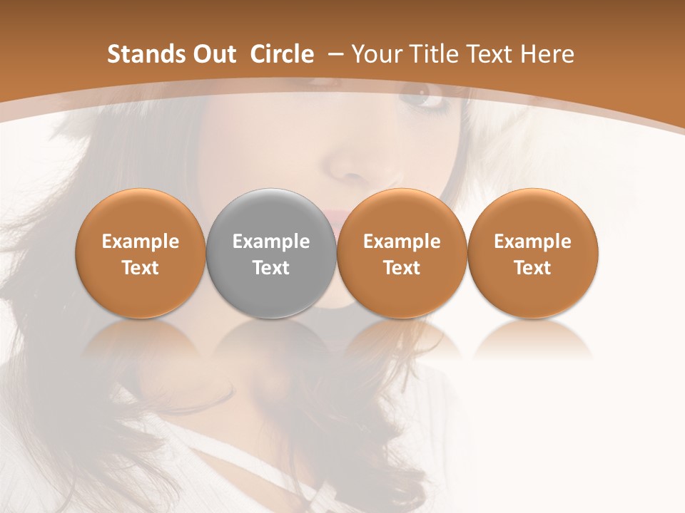 Star Attractive Female PowerPoint Template