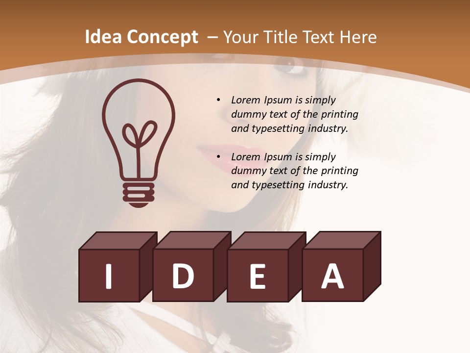 Star Attractive Female PowerPoint Template