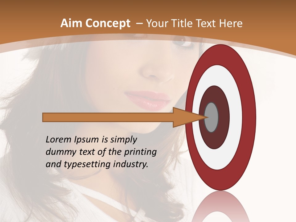 Star Attractive Female PowerPoint Template