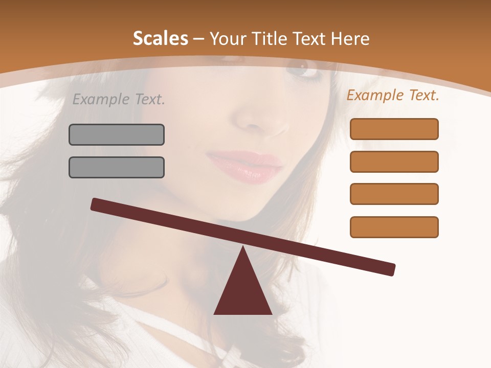 Star Attractive Female PowerPoint Template