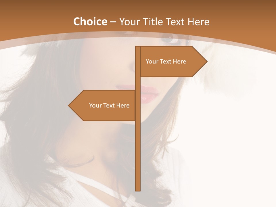 Star Attractive Female PowerPoint Template