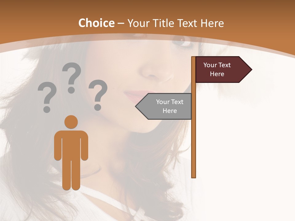 Star Attractive Female PowerPoint Template