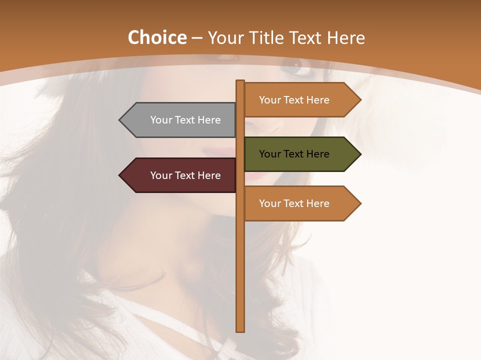 Star Attractive Female PowerPoint Template