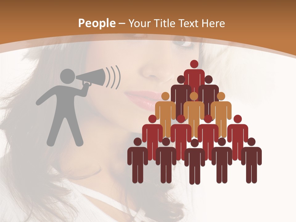 Star Attractive Female PowerPoint Template