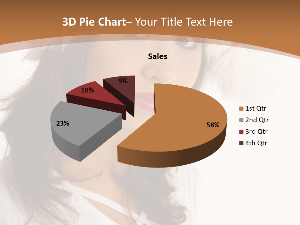 Star Attractive Female PowerPoint Template