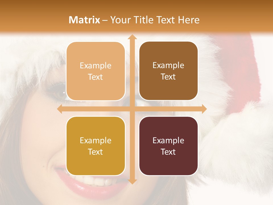 Expecting Woman Portrait PowerPoint Template