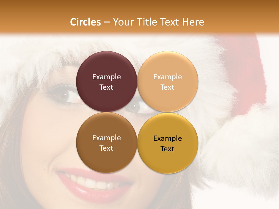 Expecting Woman Portrait PowerPoint Template