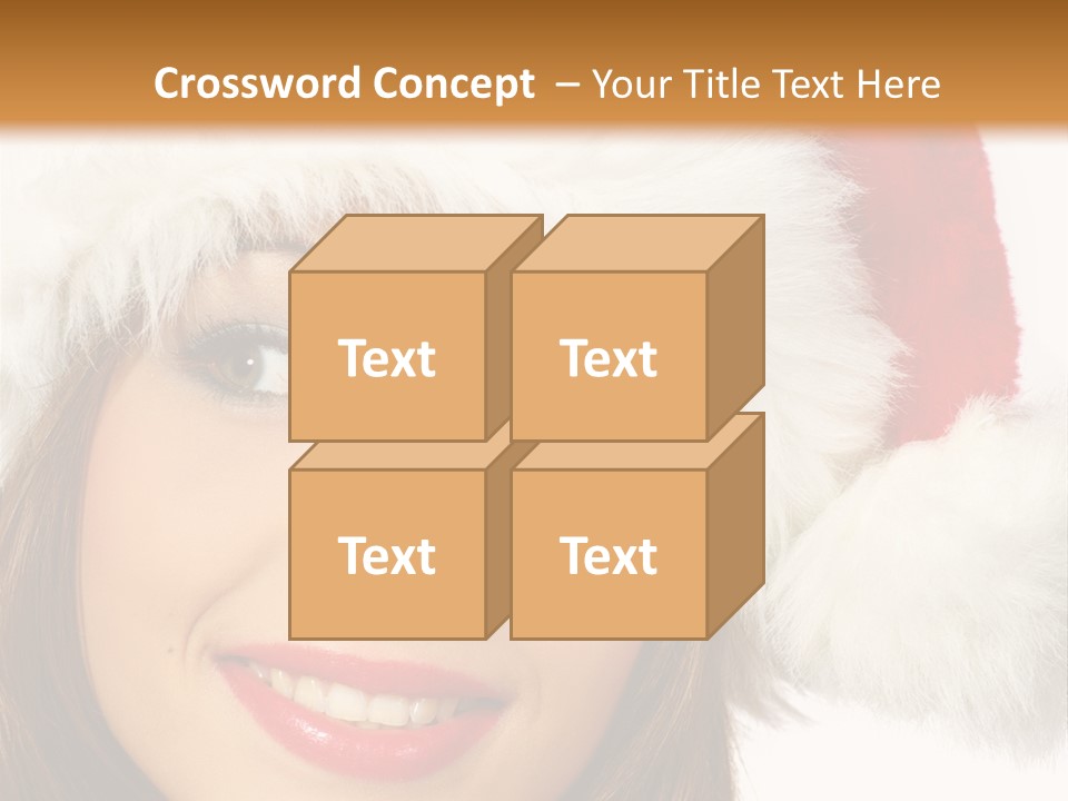 Expecting Woman Portrait PowerPoint Template