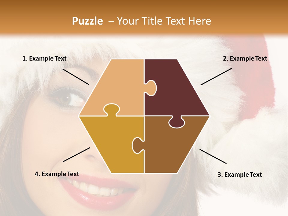 Expecting Woman Portrait PowerPoint Template