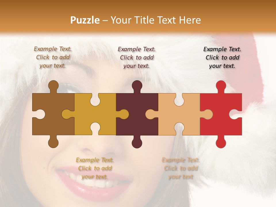 Expecting Woman Portrait PowerPoint Template