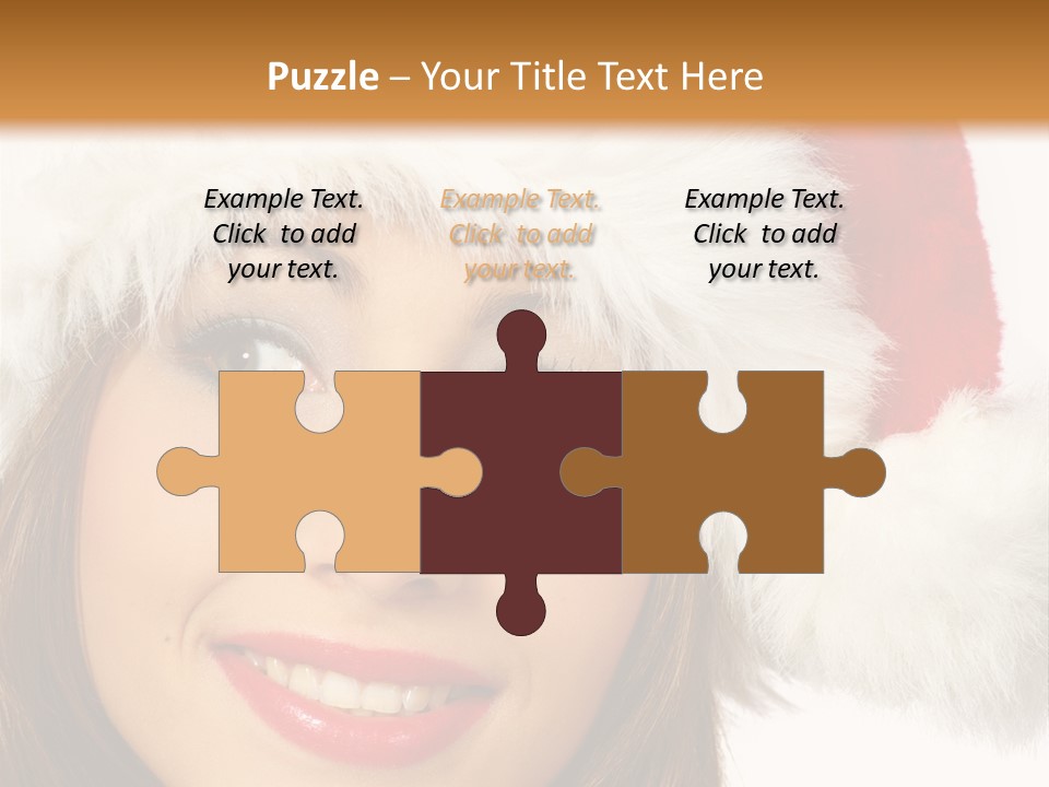 Expecting Woman Portrait PowerPoint Template