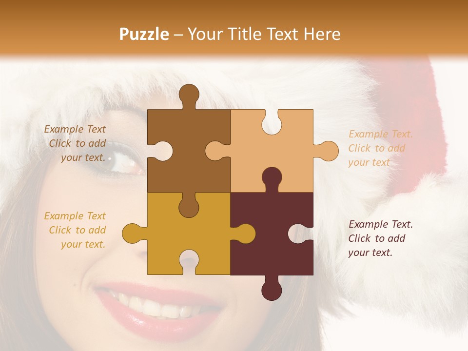 Expecting Woman Portrait PowerPoint Template