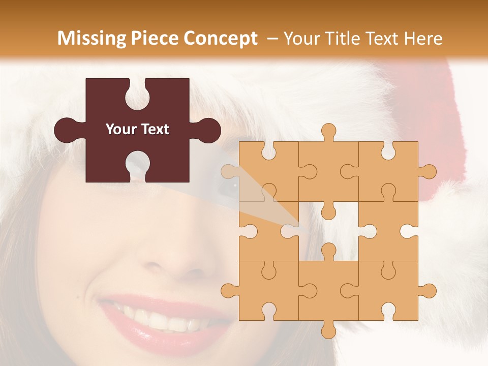 Expecting Woman Portrait PowerPoint Template