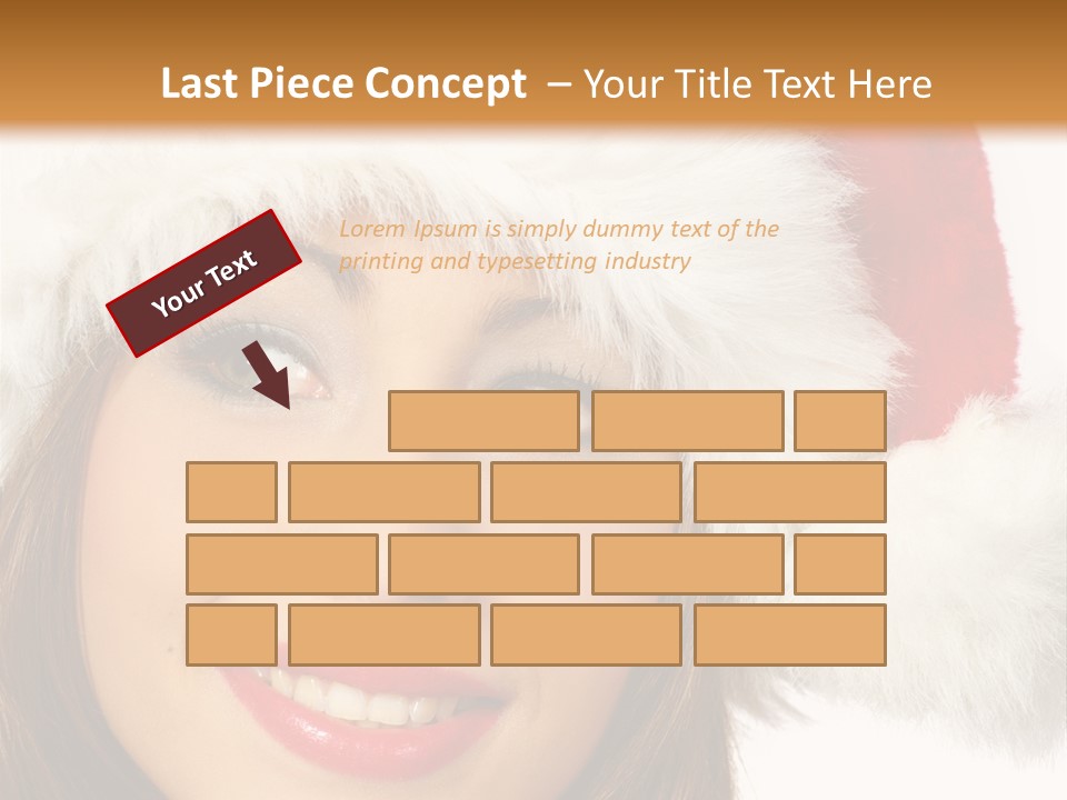 Expecting Woman Portrait PowerPoint Template