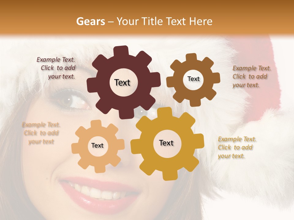 Expecting Woman Portrait PowerPoint Template