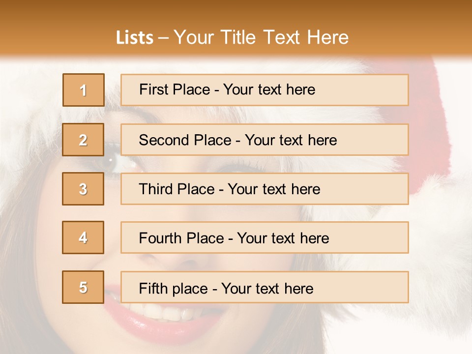 Expecting Woman Portrait PowerPoint Template