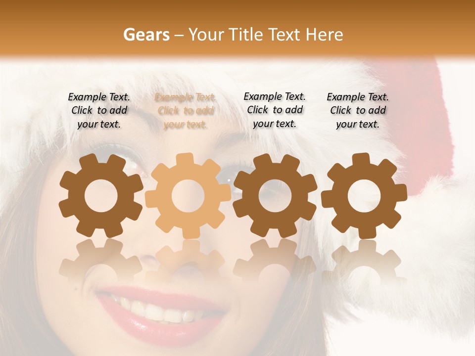 Expecting Woman Portrait PowerPoint Template