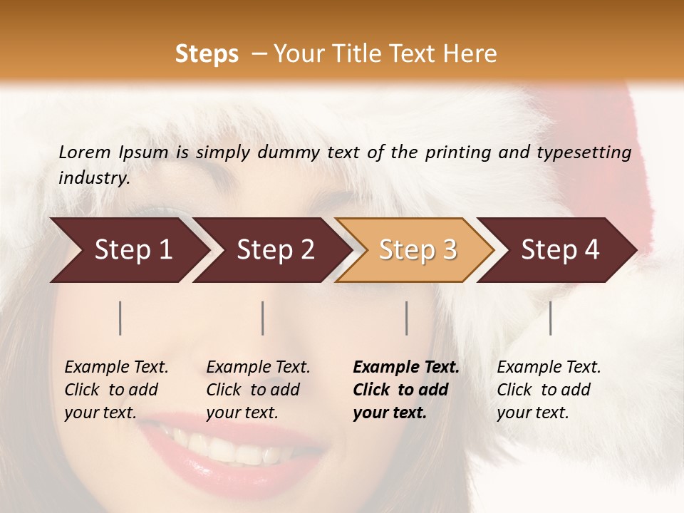 Expecting Woman Portrait PowerPoint Template