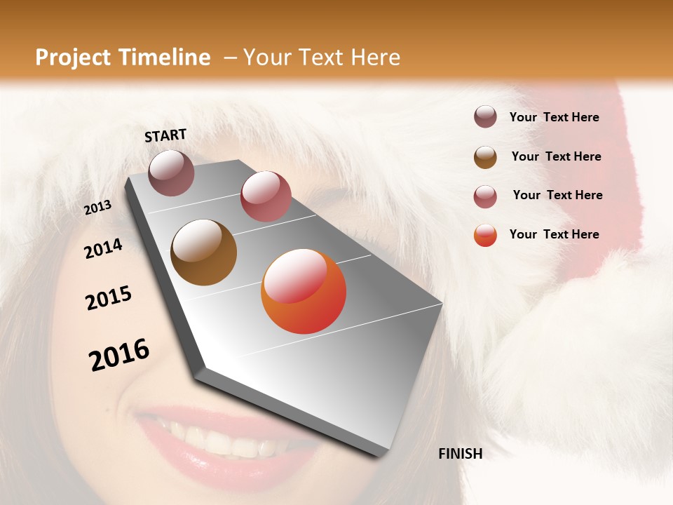 Expecting Woman Portrait PowerPoint Template