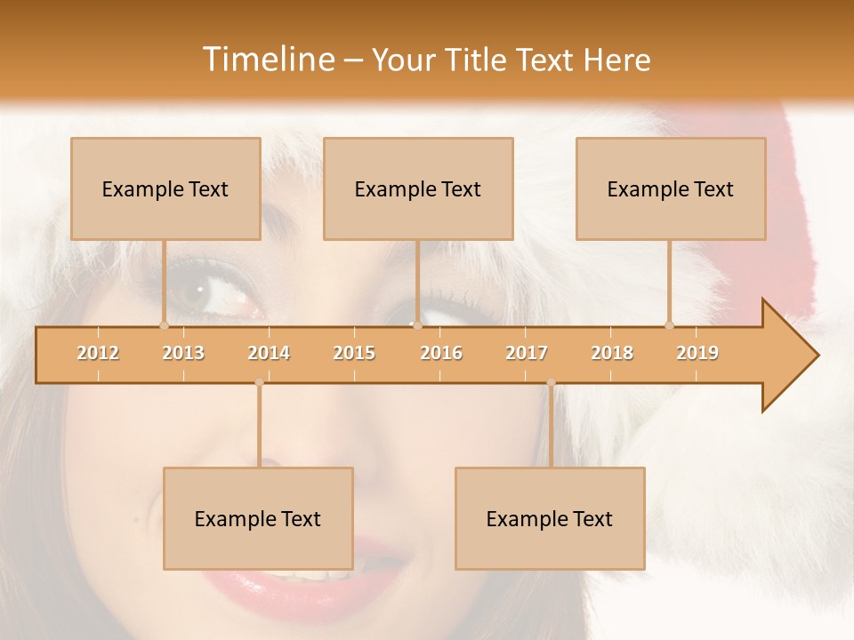 Expecting Woman Portrait PowerPoint Template