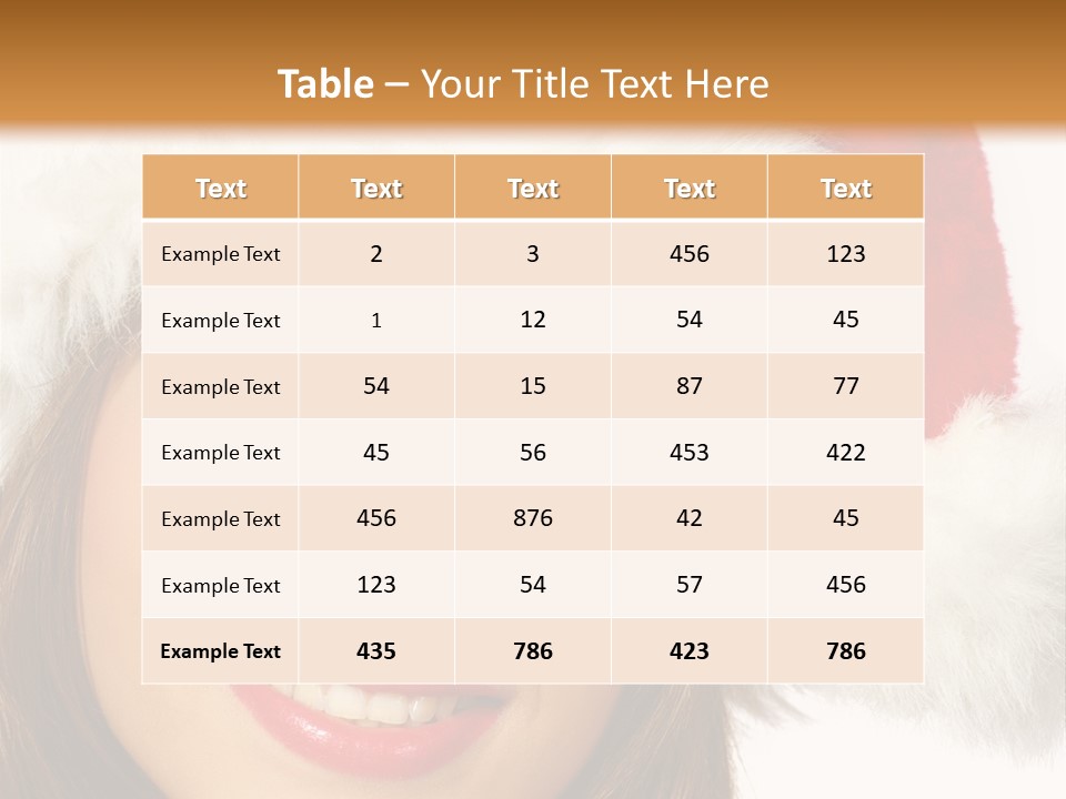 Expecting Woman Portrait PowerPoint Template