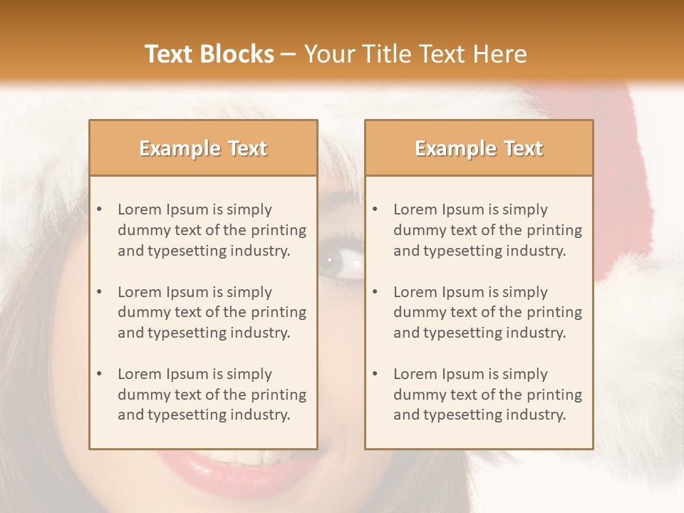 Expecting Woman Portrait PowerPoint Template