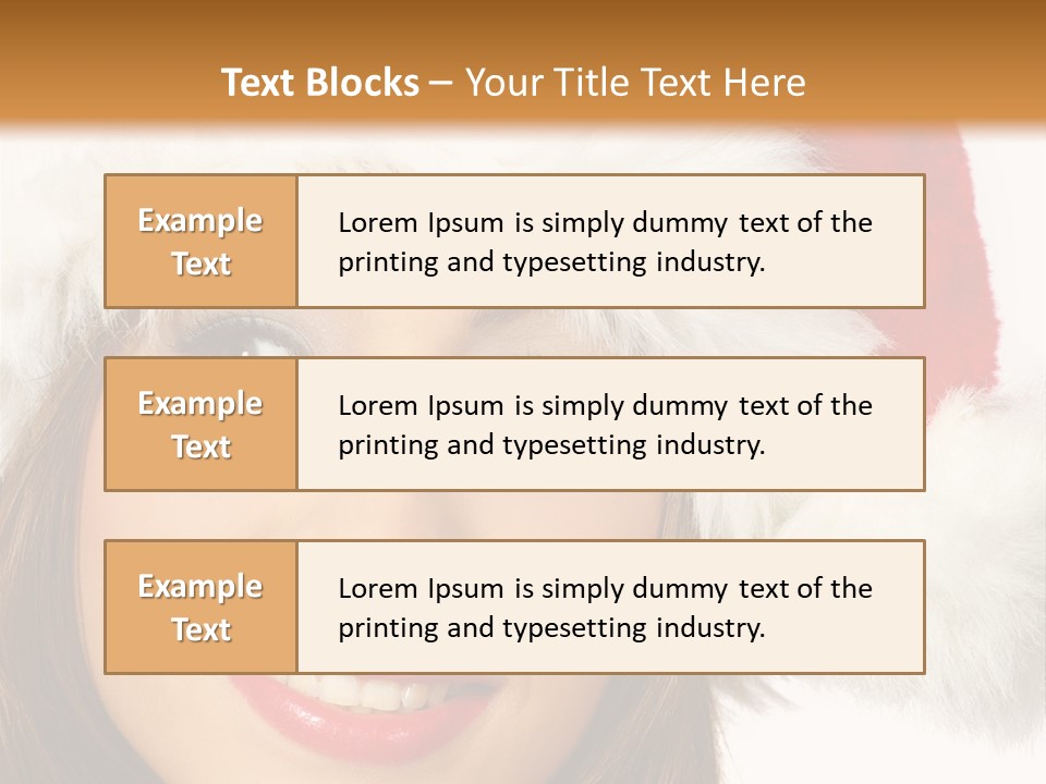 Expecting Woman Portrait PowerPoint Template