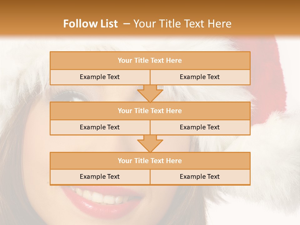 Expecting Woman Portrait PowerPoint Template