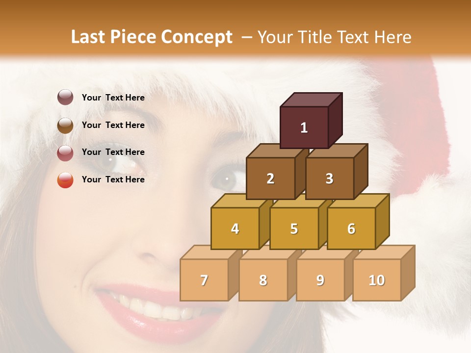 Expecting Woman Portrait PowerPoint Template