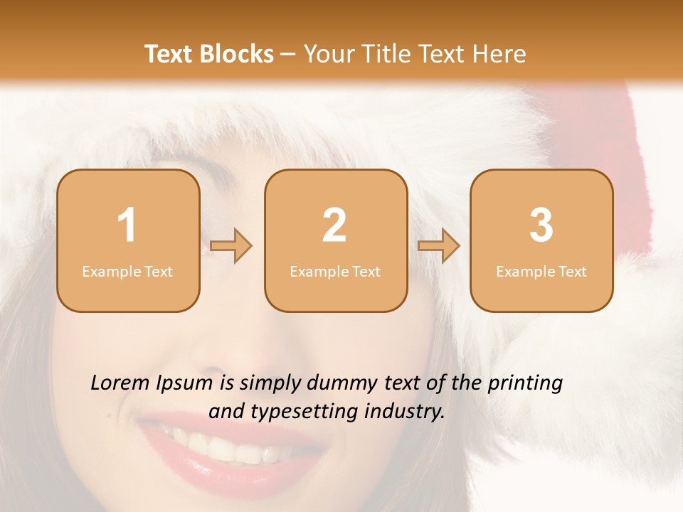 Expecting Woman Portrait PowerPoint Template