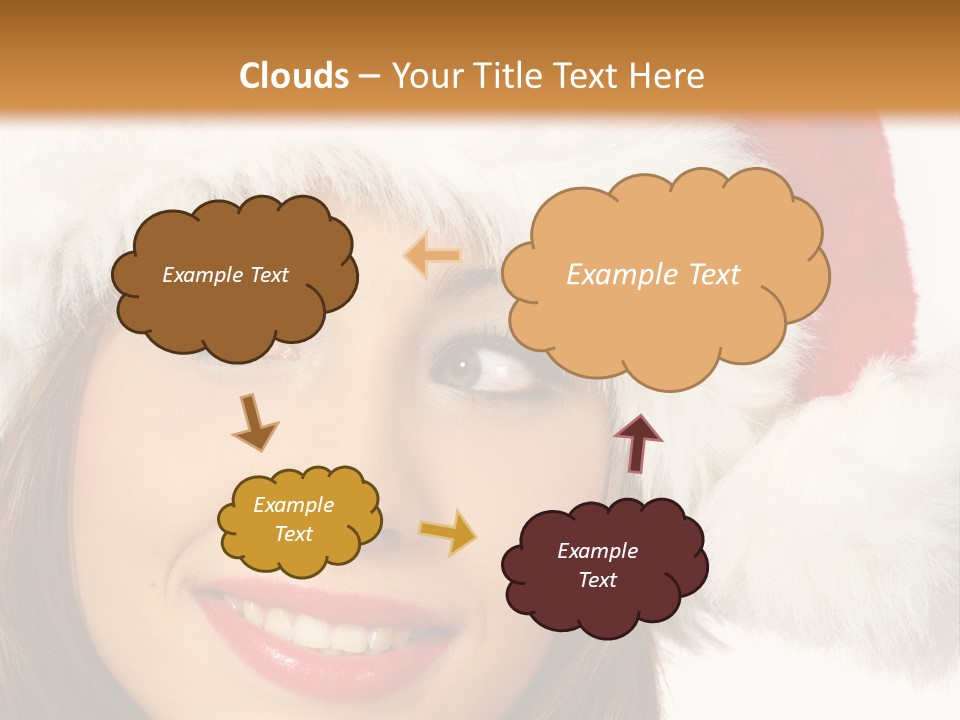 Expecting Woman Portrait PowerPoint Template