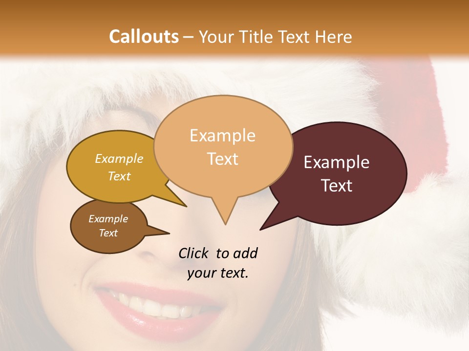 Expecting Woman Portrait PowerPoint Template