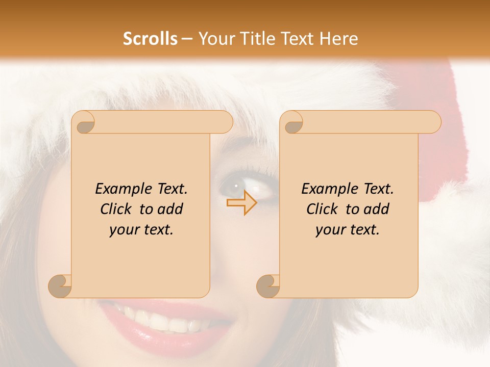 Expecting Woman Portrait PowerPoint Template
