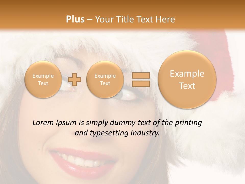 Expecting Woman Portrait PowerPoint Template