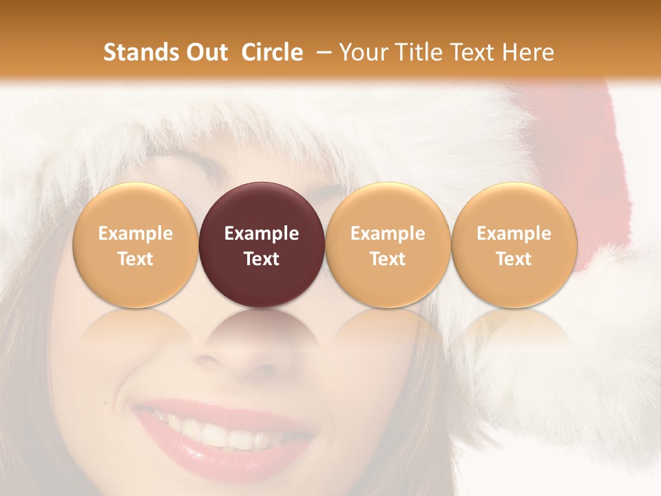Expecting Woman Portrait PowerPoint Template