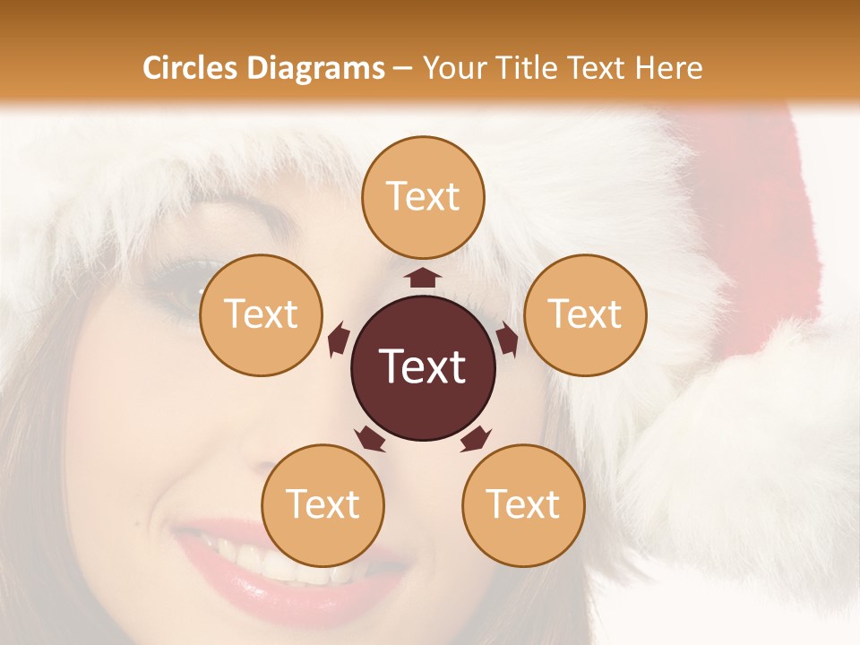 Expecting Woman Portrait PowerPoint Template