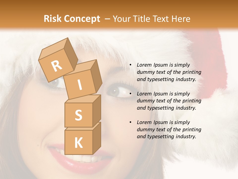 Expecting Woman Portrait PowerPoint Template