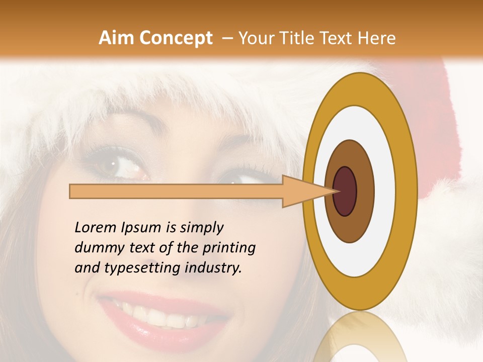 Expecting Woman Portrait PowerPoint Template