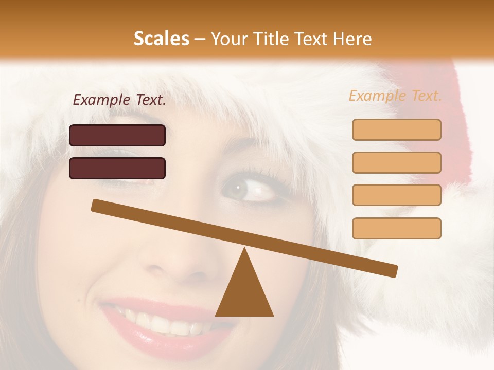 Expecting Woman Portrait PowerPoint Template