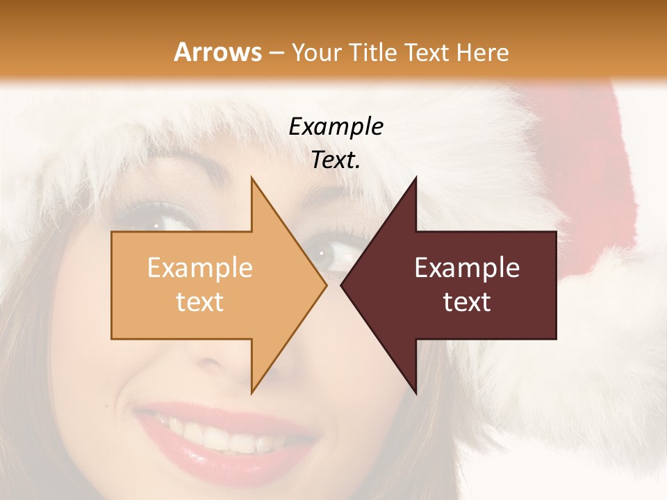 Expecting Woman Portrait PowerPoint Template