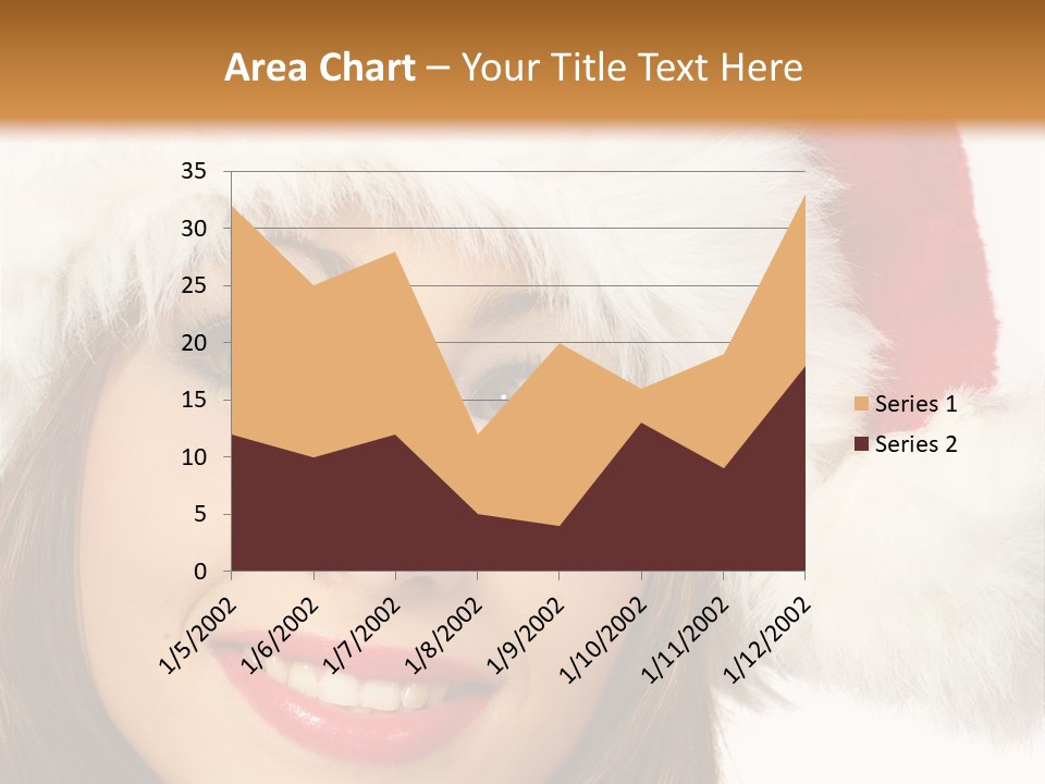 Expecting Woman Portrait PowerPoint Template