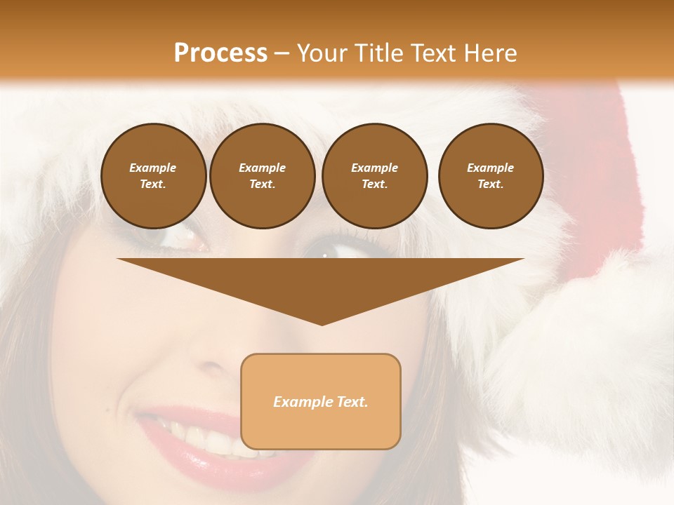 Expecting Woman Portrait PowerPoint Template