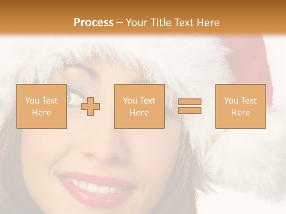 Expecting Woman Portrait PowerPoint Template