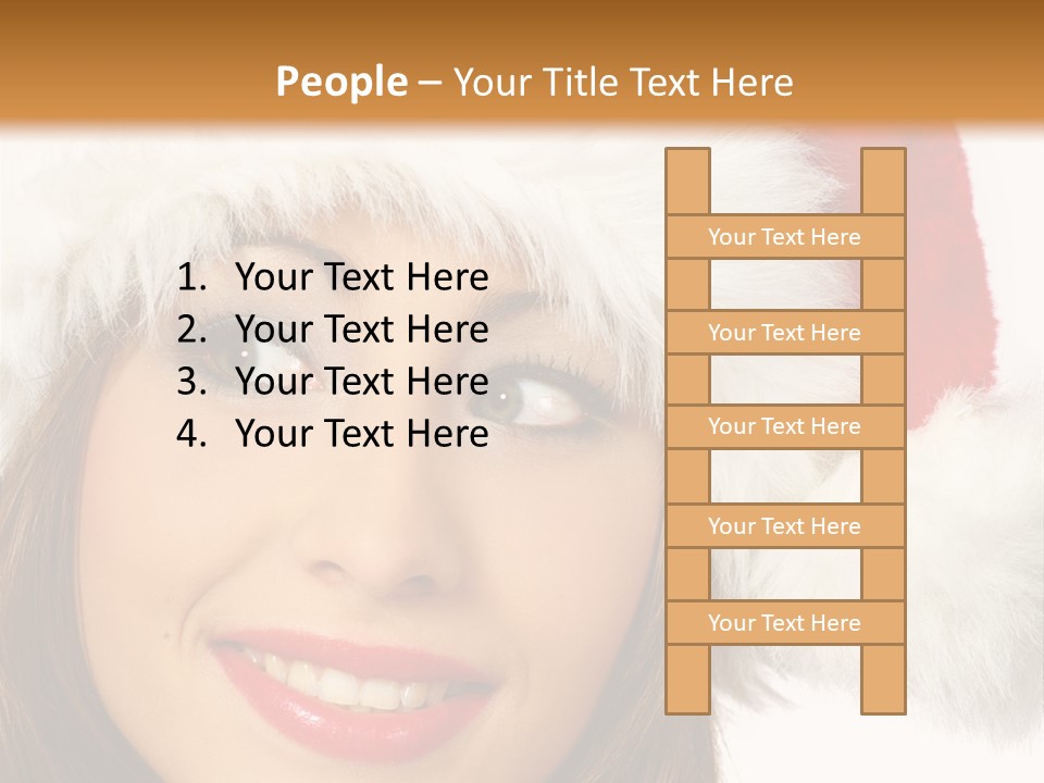 Expecting Woman Portrait PowerPoint Template