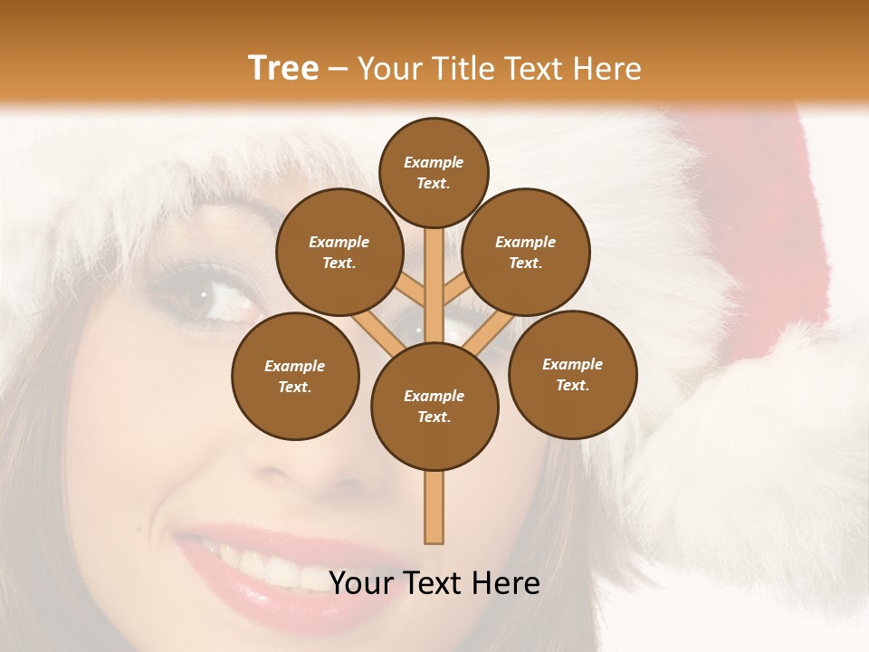 Expecting Woman Portrait PowerPoint Template