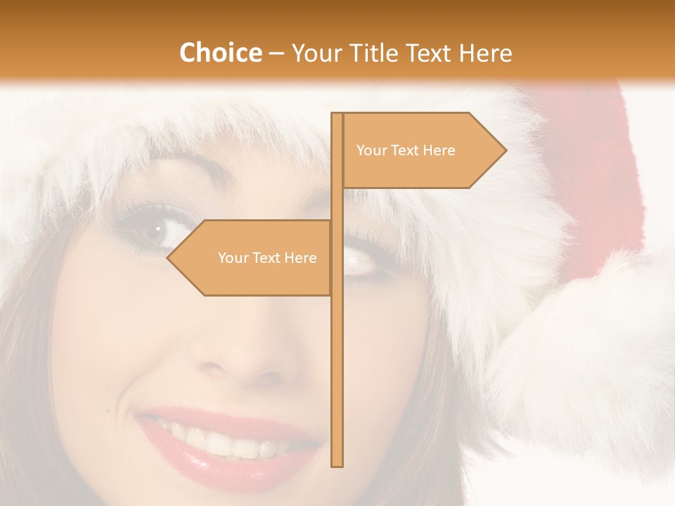 Expecting Woman Portrait PowerPoint Template