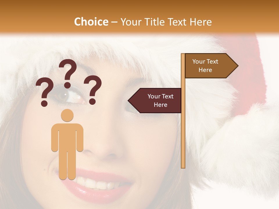 Expecting Woman Portrait PowerPoint Template