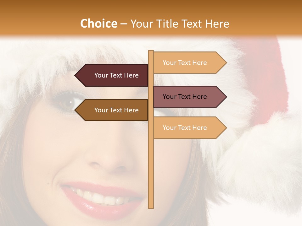 Expecting Woman Portrait PowerPoint Template