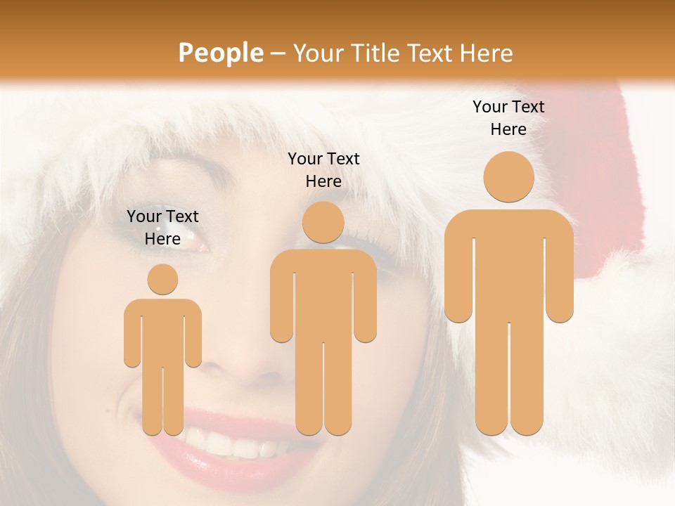 Expecting Woman Portrait PowerPoint Template